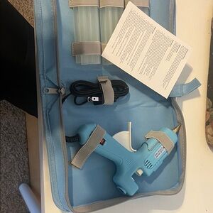 Blue Hot Glue Gun Set